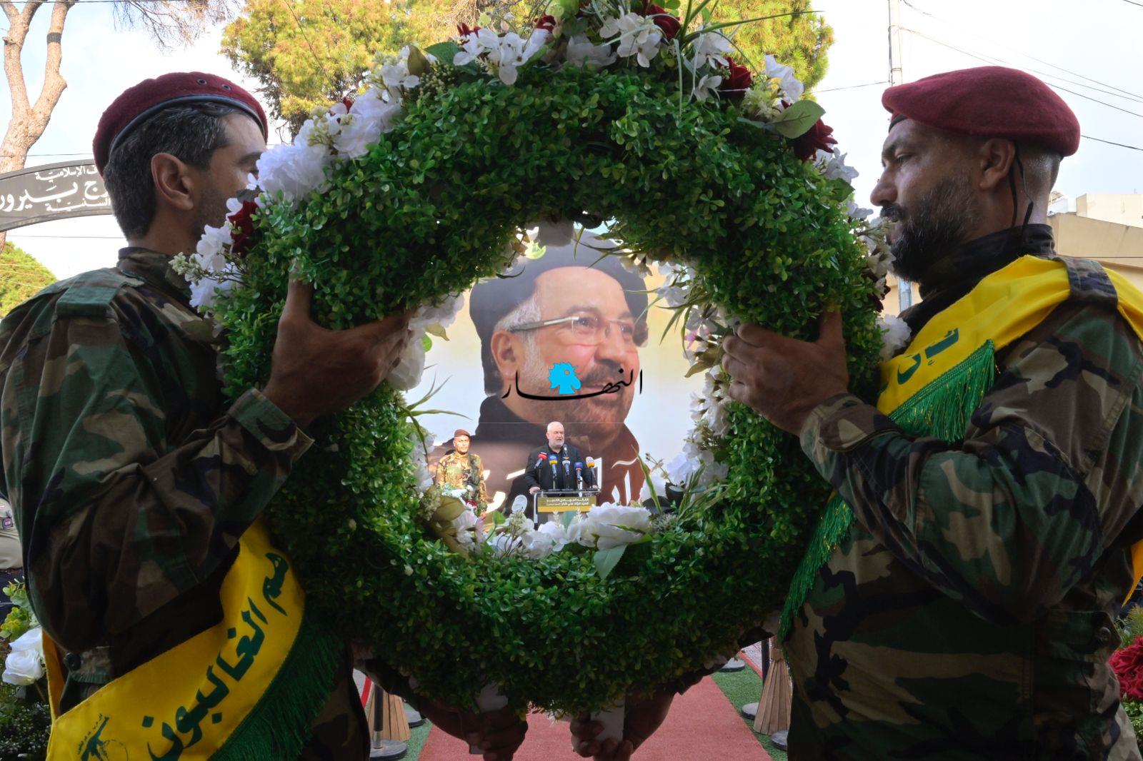 رعد في ذكرى أربعين فؤاد شكر: العدو مهزوم لا محالة (صور)